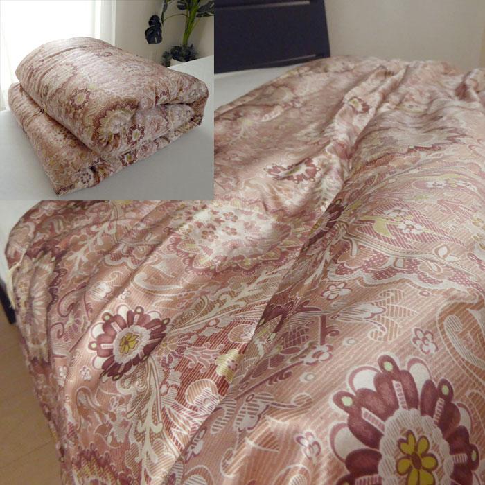 ロマンス小杉 日本製 京都丹後手引き 真綿肌掛けふとん 150×210cm