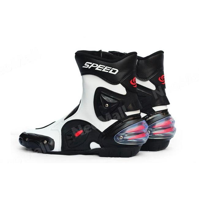 レーシングブーツ 118 ホワイト 27.5cm バイクブーツ 防水