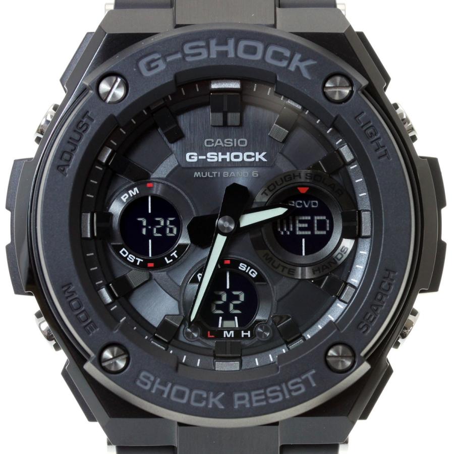 G-SHOCK Gショック Gスチール G-STEEL 電波ソーラー 腕時計 メンズ 黒