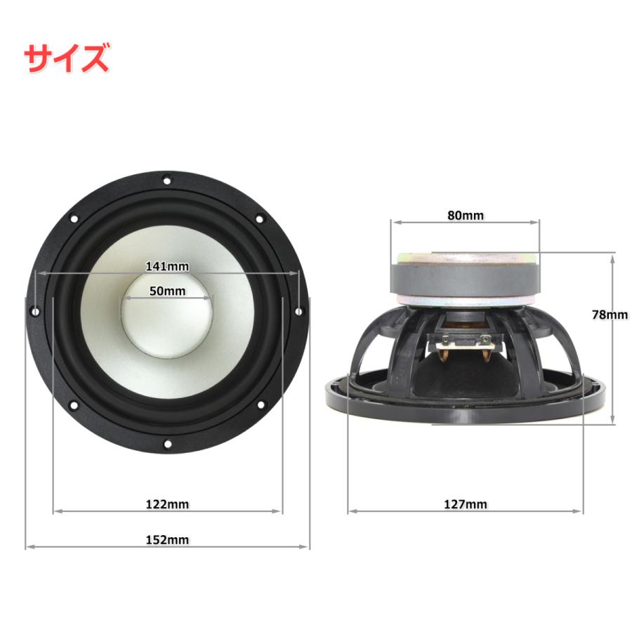 TANNOY Mercuryシリーズ ウーハースピーカーユニット5インチ(130mm) 4Ω