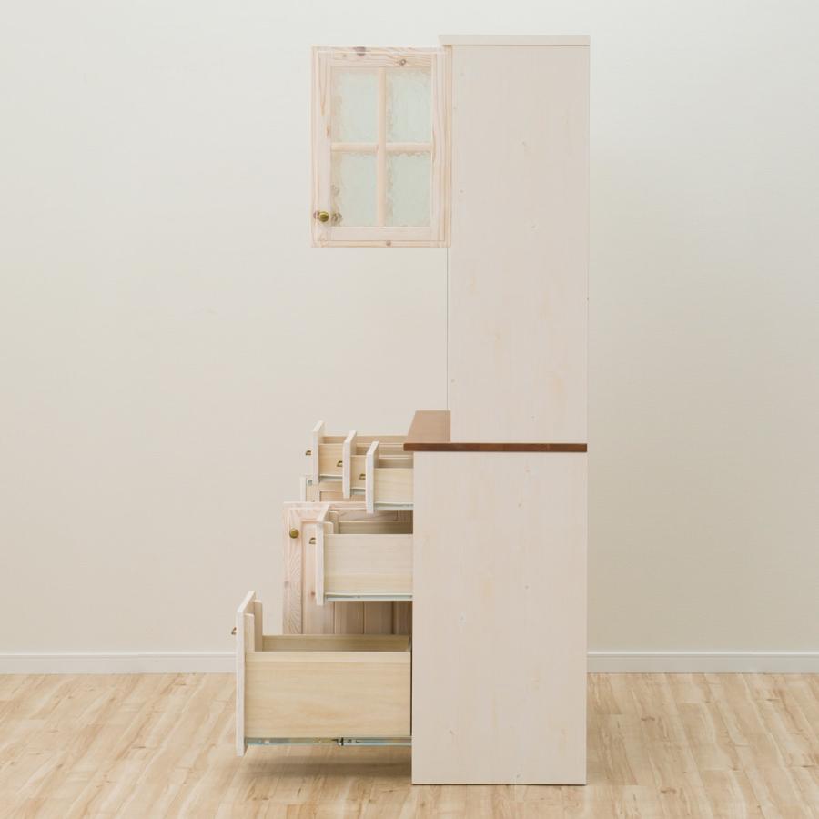 ニトリ（NITORI） 幅105cm キッチンボード(シナモ105 WH) レンジボード