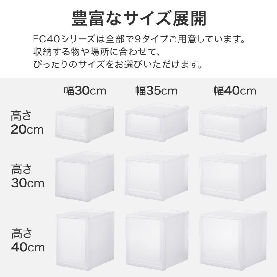 ニトリ（NITORI） 収納ケース フィッツケース 奥行40cm(幅40×高さ20cm