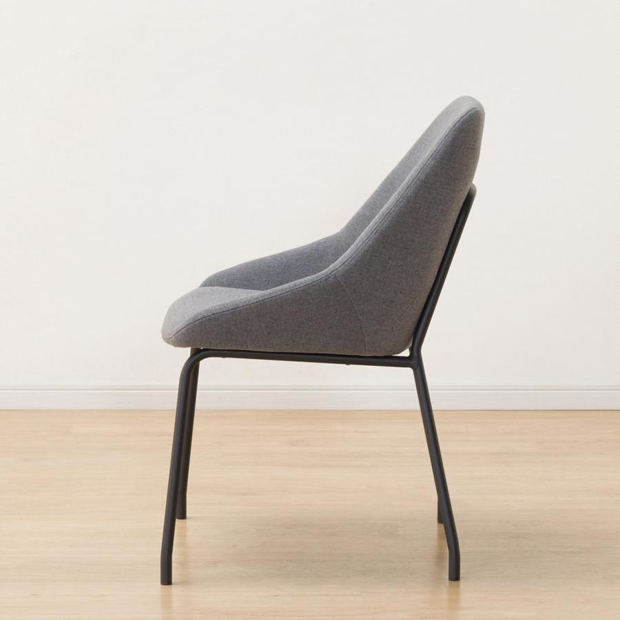 ニトリ（NITORI） ダイニングチェア(TS305 DGY) 食卓椅子 肘付き