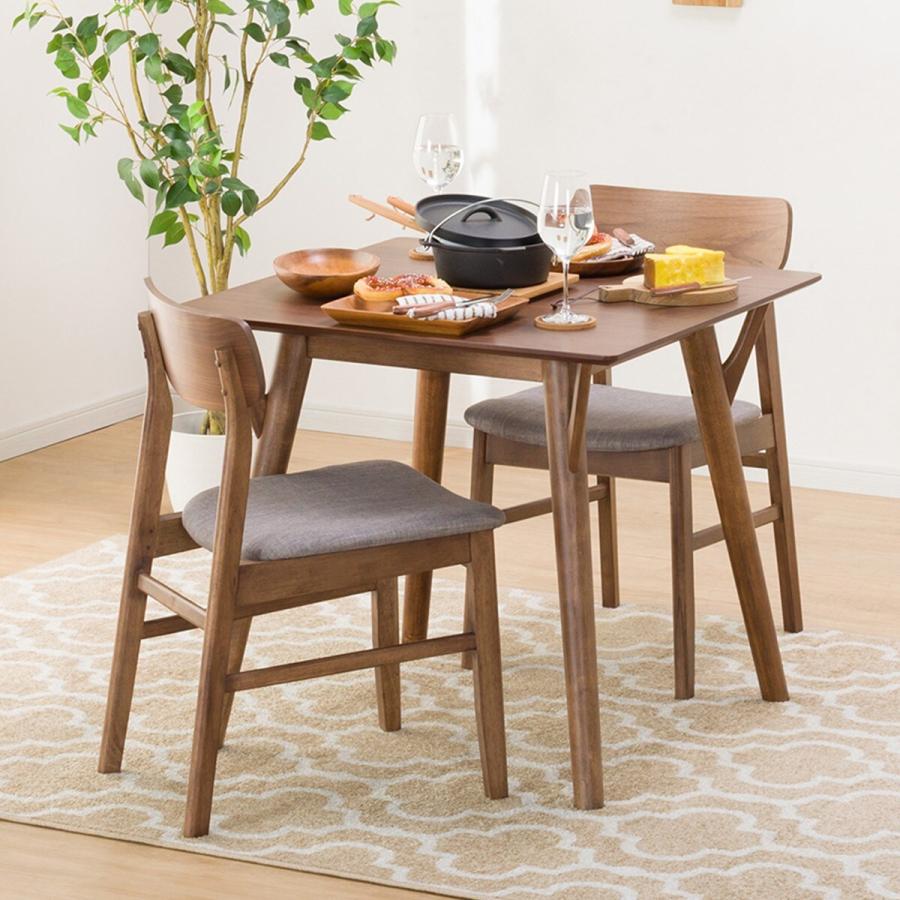 ニトリ（NITORI） 幅80cm ダイニングテーブルセット3点セット(DT