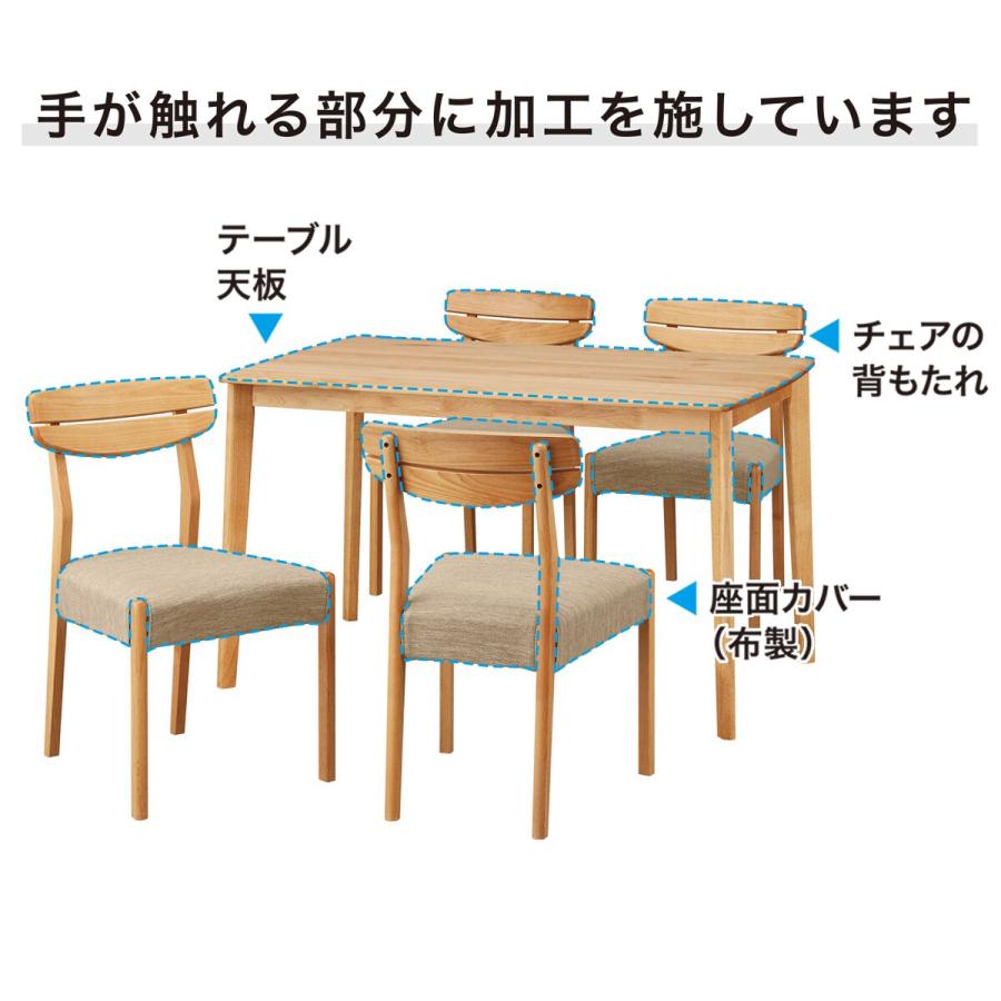 ニトリ（NITORI） 幅78 ダイニングテーブル3点セット（DTアルナス