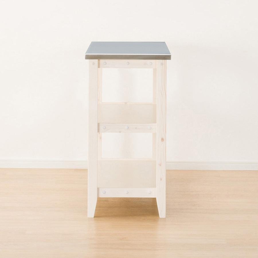 ニトリ（NITORI） [幅120cm]ワークテーブル(シナモ12045WH ステン