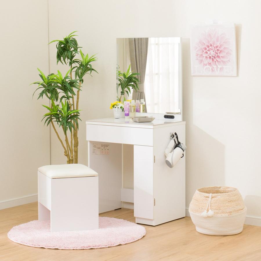 ニトリ（NITORI） 一面鏡ドレッサー(OS331 LED WH) ニトリ期間限定：4