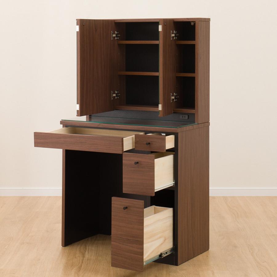 ニトリ（NITORI） 三面鏡ドレッサー(DR-007 MBR) 鏡台 ミラー : ニトリ