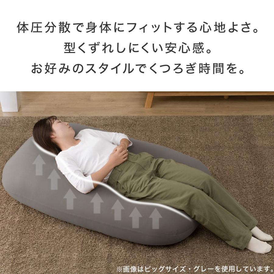 ニトリ（NITORI） ビーズクッション角丸 (メガ グレー) : ニトリ Yahoo