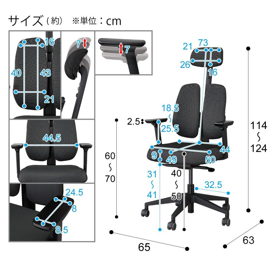 ニトリ（NITORI） オフィスチェア(デュオレハイ DX2) ワークチェア