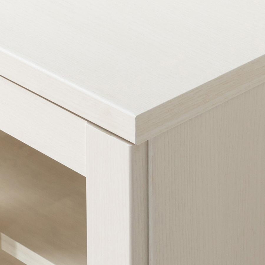 ニトリ（NITORI） ガラス扉 本棚(カット I 90 WW) 書棚 ラック