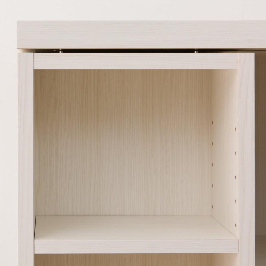 ニトリ（NITORI） Wスライド本棚 (M BS003 WW) 書棚 ラック シェルフ