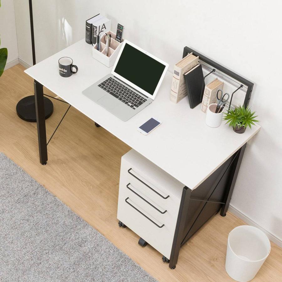 ニトリ（NITORI） 幅120cm デスクワゴンセット(サーヤ) パソコンデスク