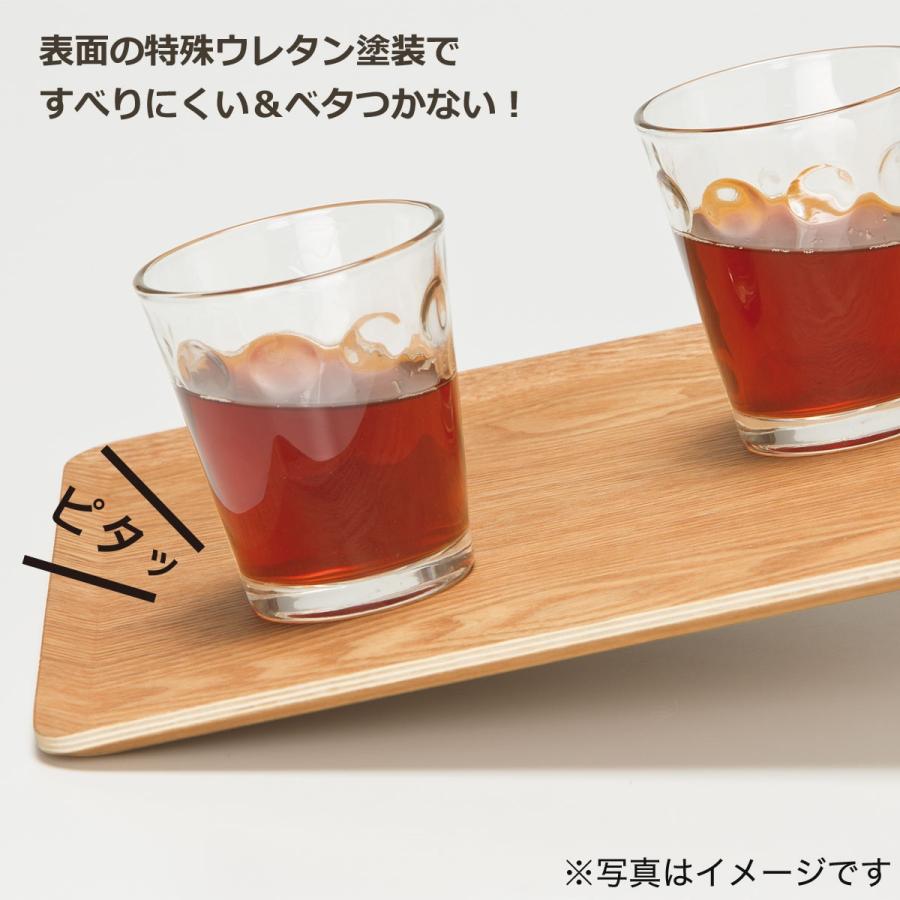 ニトリ（NITORI） 薄型 すべりにくい木製トレー(L ナチュラル)10枚