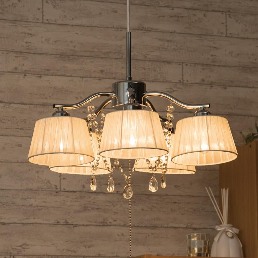 ニトリ（NITORI） ペンダントライト シャンデリア 5灯 調光 天井照明