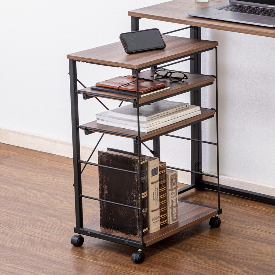 ニトリ（NITORI） Nポルダ デスクキャビネット(4330 ミドルブラウン