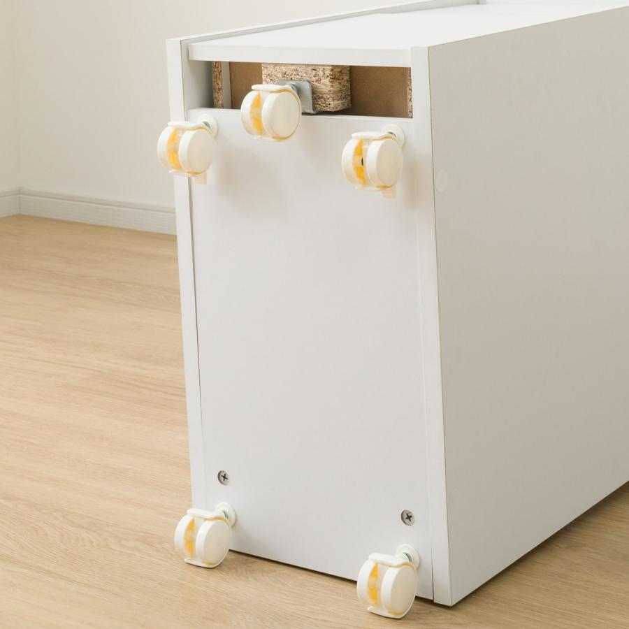 ニトリ（NITORI） コンパクトデスク+上棚＋ワゴンセット(ES23 WH