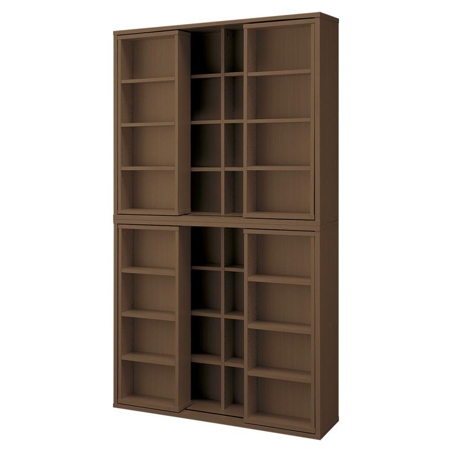 ニトリ（NITORI） 2連結スライド書棚(テイルI 100 MBR) ニトリ期間限定