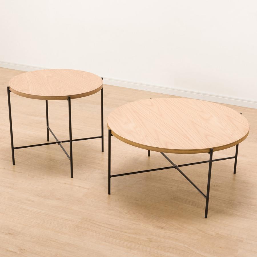 ニトリ（NITORI） 大：幅73・小：幅53cm 円形テーブルセット