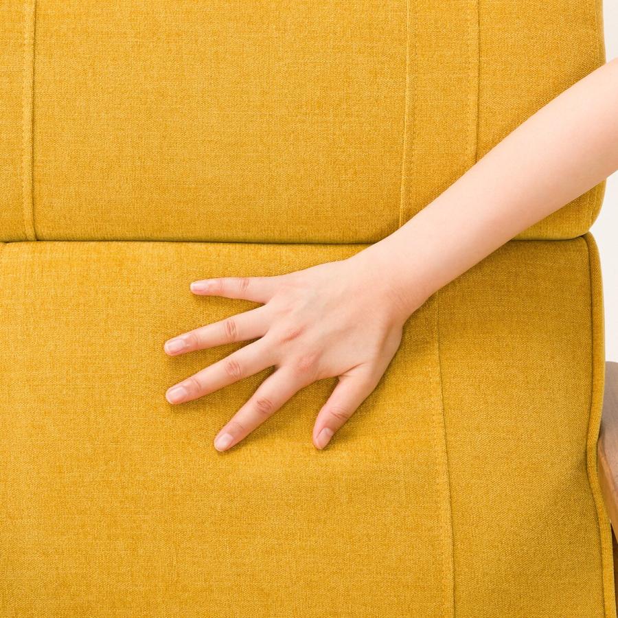 ニトリ（NITORI） 1人用布張りソファ(IC01 YE/MBR) : ニトリ Yahoo!店