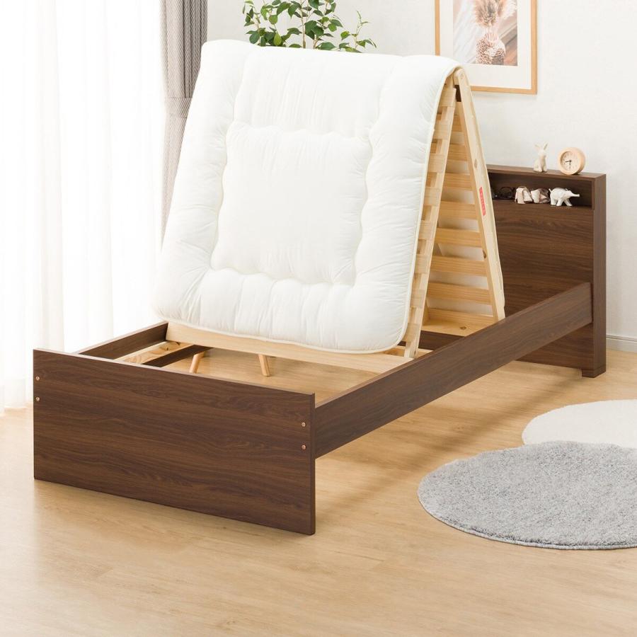 ニトリ（NITORI） ベッド シングル 跳ね上げすのこベッドフレーム(JN