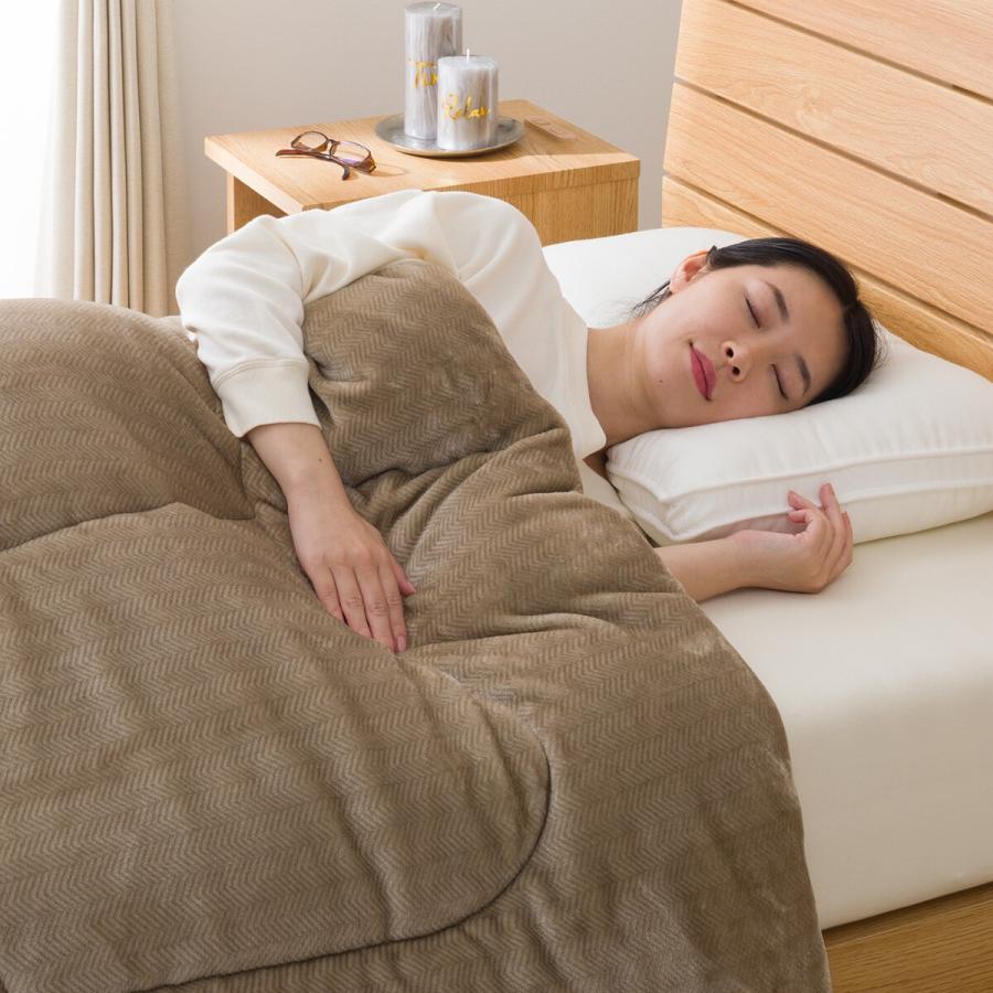 ニトリ（NITORI） カバーのいらない両面掛ふとん シングル(Nウォーム