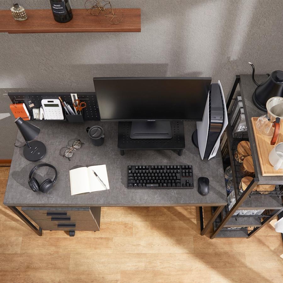 ニトリ（NITORI） デスク(ステインSN01-120 DGY) ニトリ期間限定：4/6