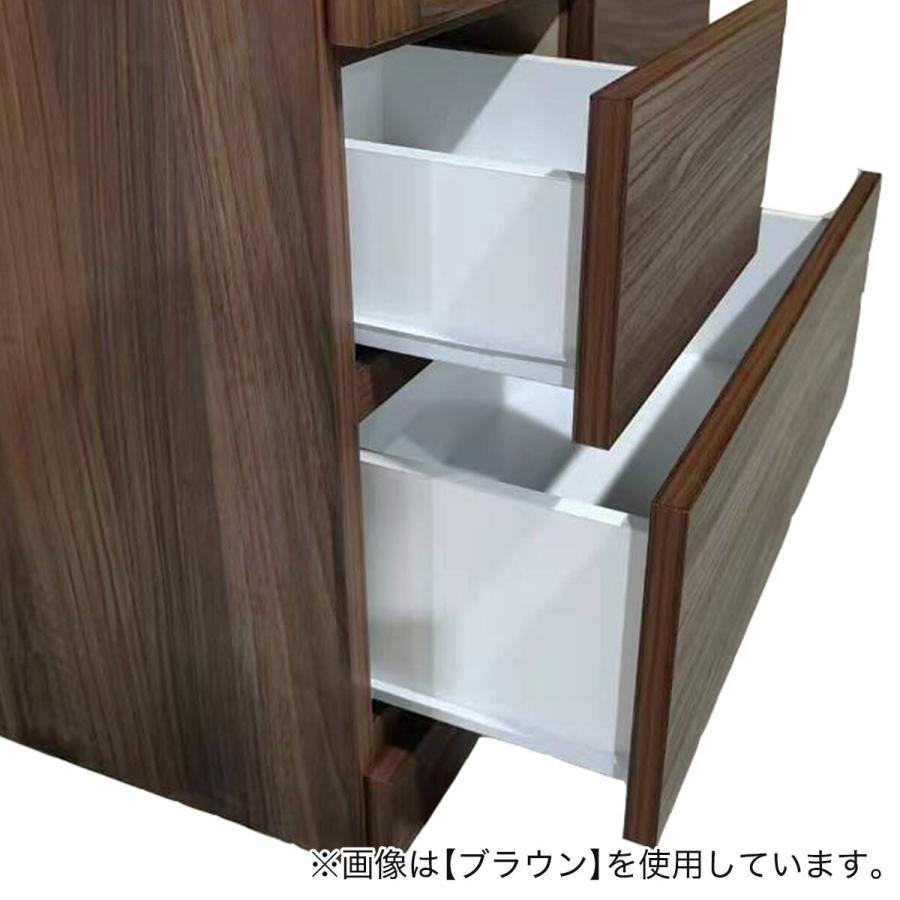 ニトリ（NITORI） 扉・引出し付き書棚 (幅80cm WH) : ニトリ Yahoo!店