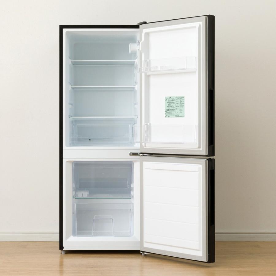 ニトリ（NITORI） 133L 2ドア直冷式冷凍冷蔵庫 (NRー133L ブラック