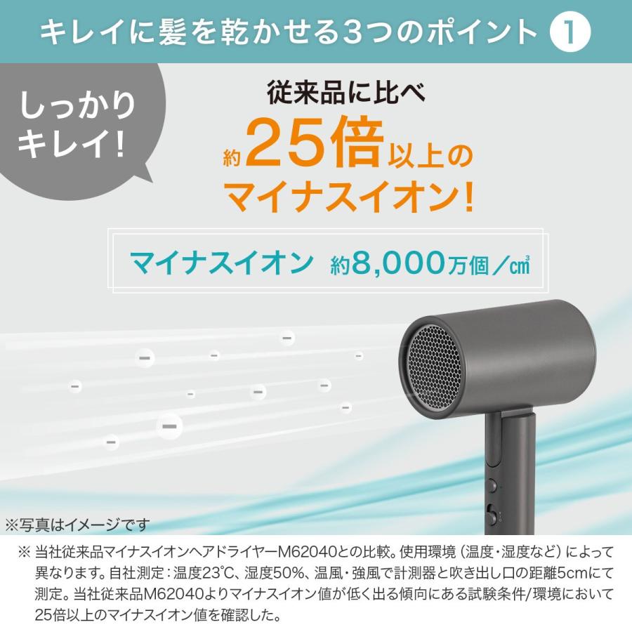 ニトリ（NITORI） 高濃度マイナスイオンヘアドライヤー (ダークグレー