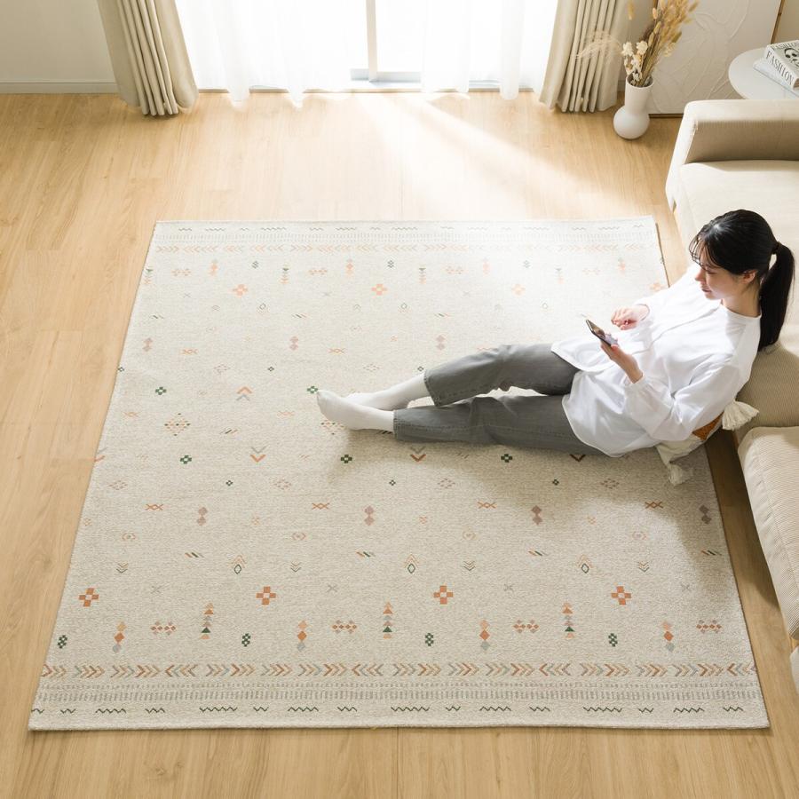 ニトリ（NITORI） ジャカード織りラグ(185X185 JA03) : ニトリ Yahoo