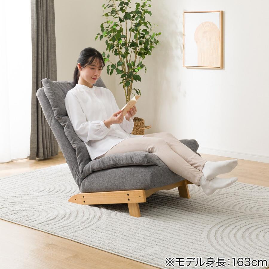 ニトリ（NITORI） リクライナーソファ(KJ-1 GY/NA 左レバー) : ニトリ