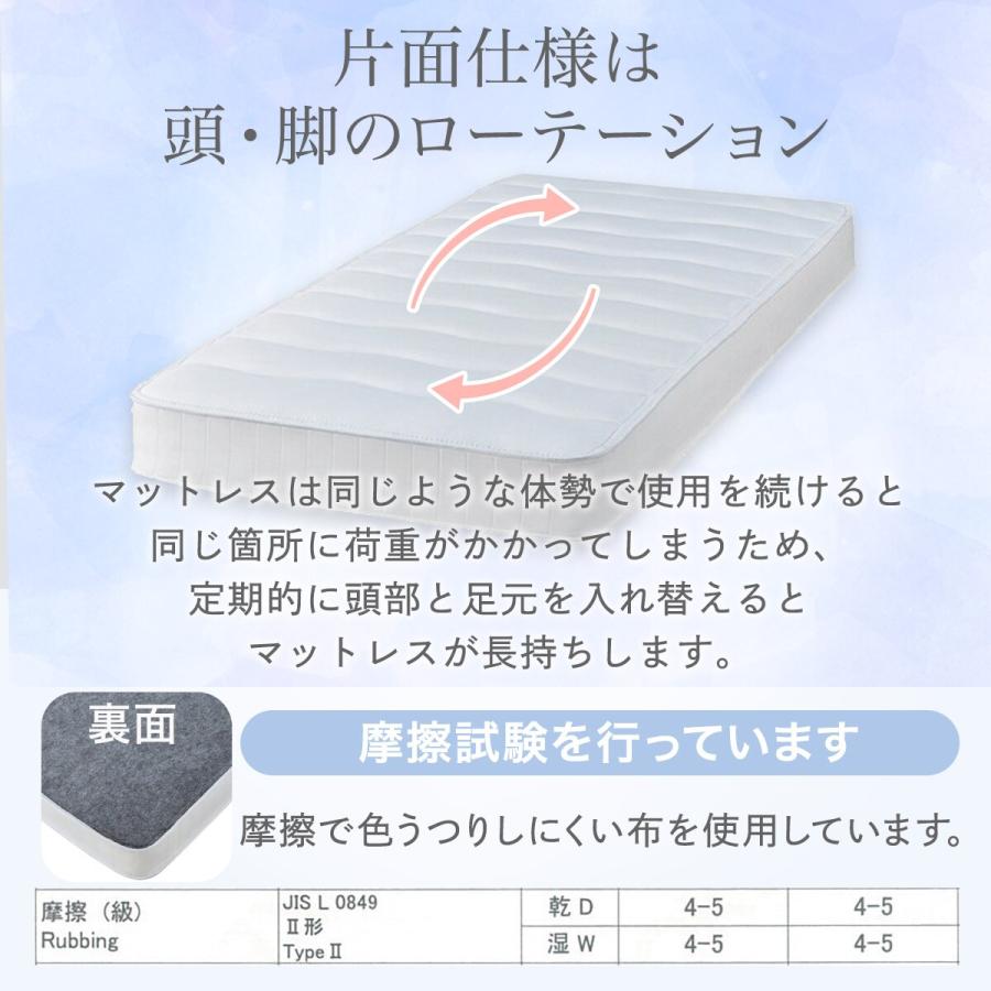ニトリ（NITORI） マットレス 体圧分散 厚さ16cm セミダブル ポケット