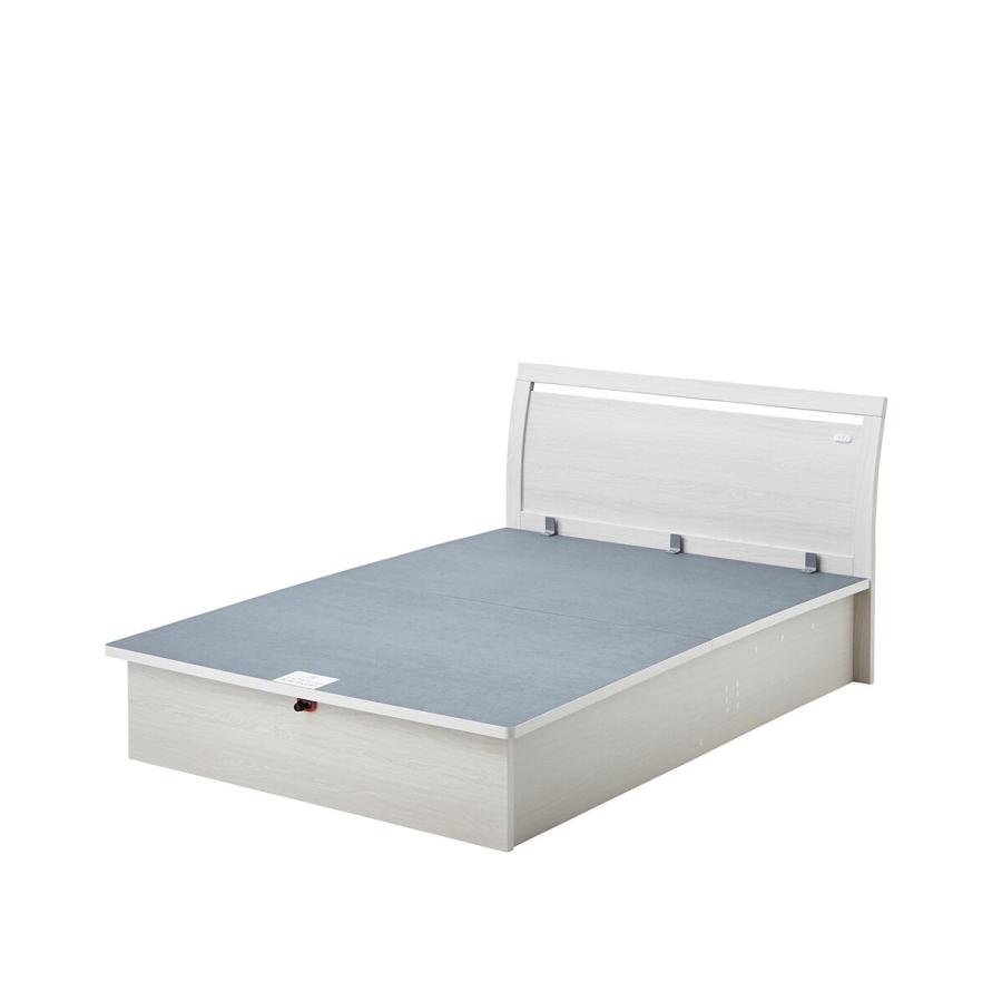 ニトリ（NITORI） ダブルベッドフレーム(OP IB フラット たて開き 深型