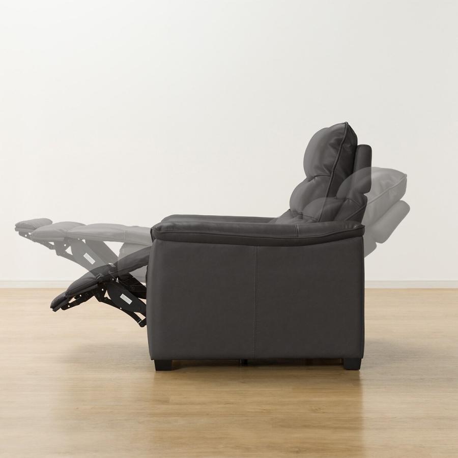 ニトリ（NITORI） 1人用電動リクライニングソファ(Nビリーバ3 厚革 DGY