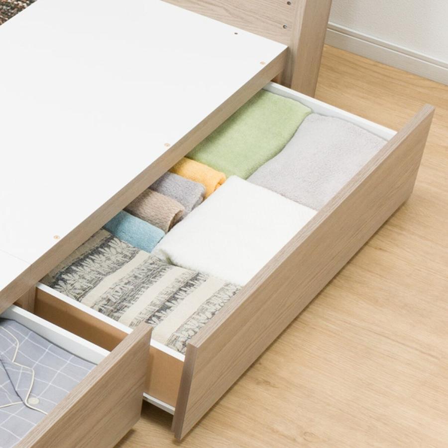 ニトリ（NITORI） ベッド ダブルベッドフレーム(アザン3 浅型/GY