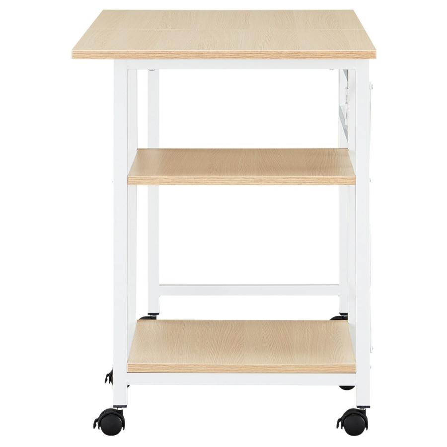 ニトリ（NITORI） 折りたたみデスクワゴン(ZTW-7 OAK/WH) 学習机 学習