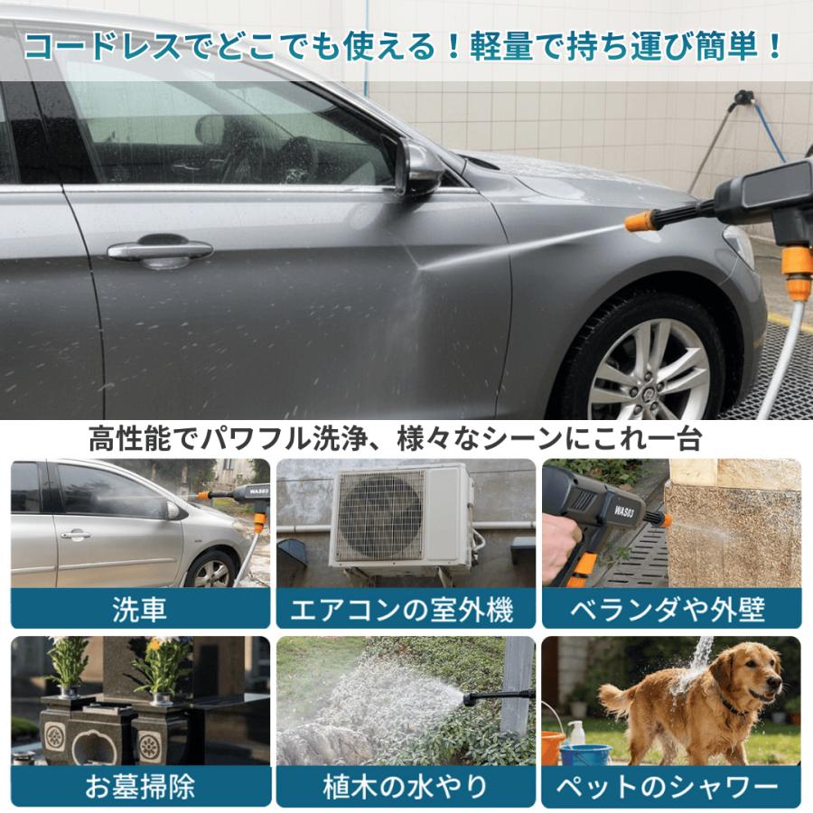 Longsafe マキタ 互換品 高圧洗浄機 コードレス 充電式 洗車 ホース