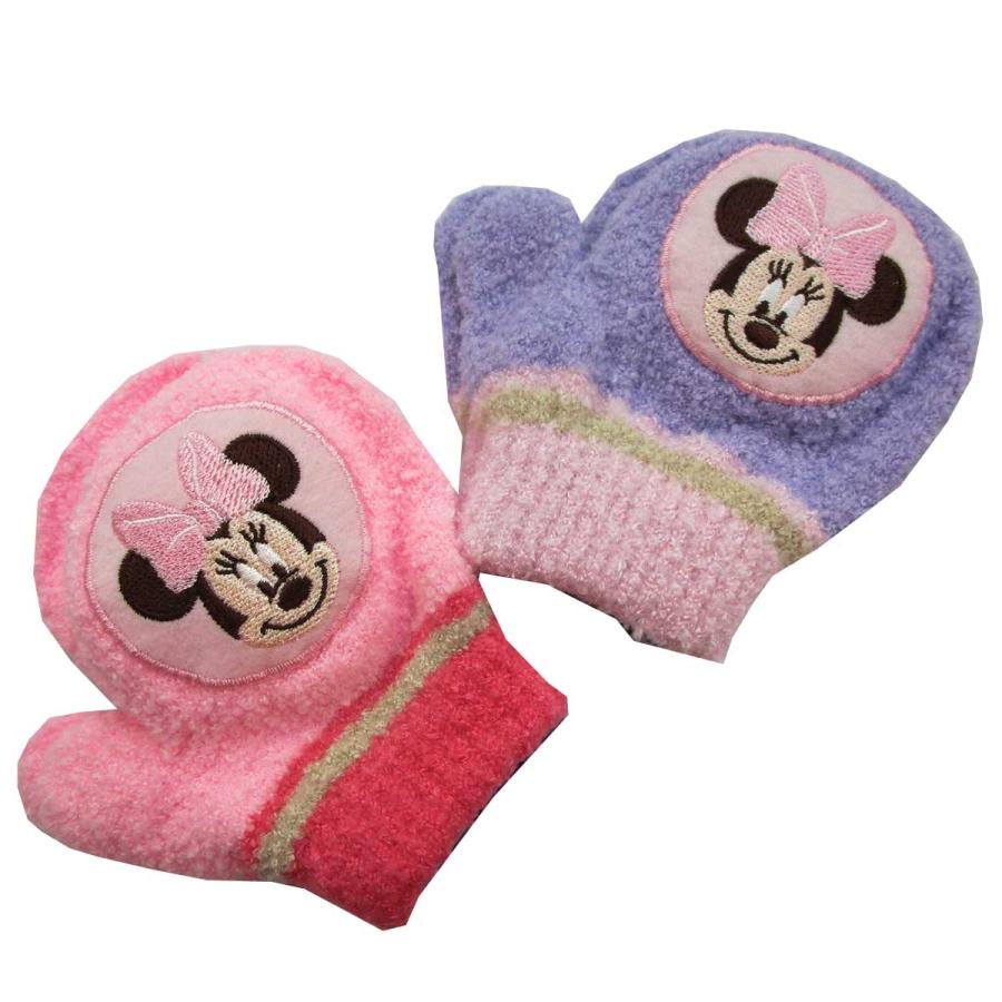 日本製 子供用 手袋 ミトン ディズニー ミニーマウス 笛入り MK41123