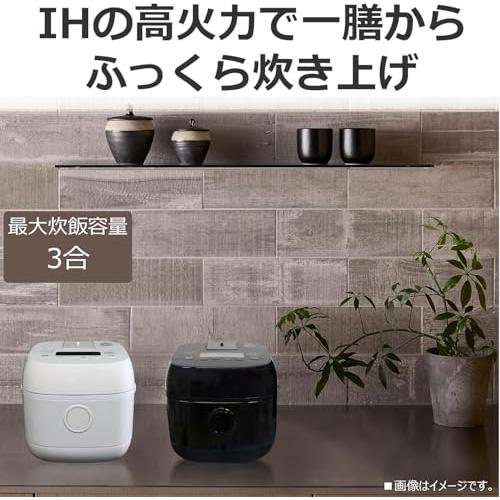 TOSHIBA(東芝) 炊飯器 3合 RC-5ZXT(K) ブラック 一人暮らし IH 玄米
