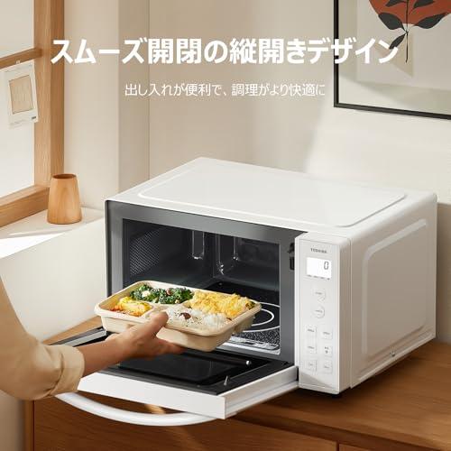 TOSHIBA(東芝) 電子レンジ 17L 縦開き 単機能 フラットテーブル レンジ
