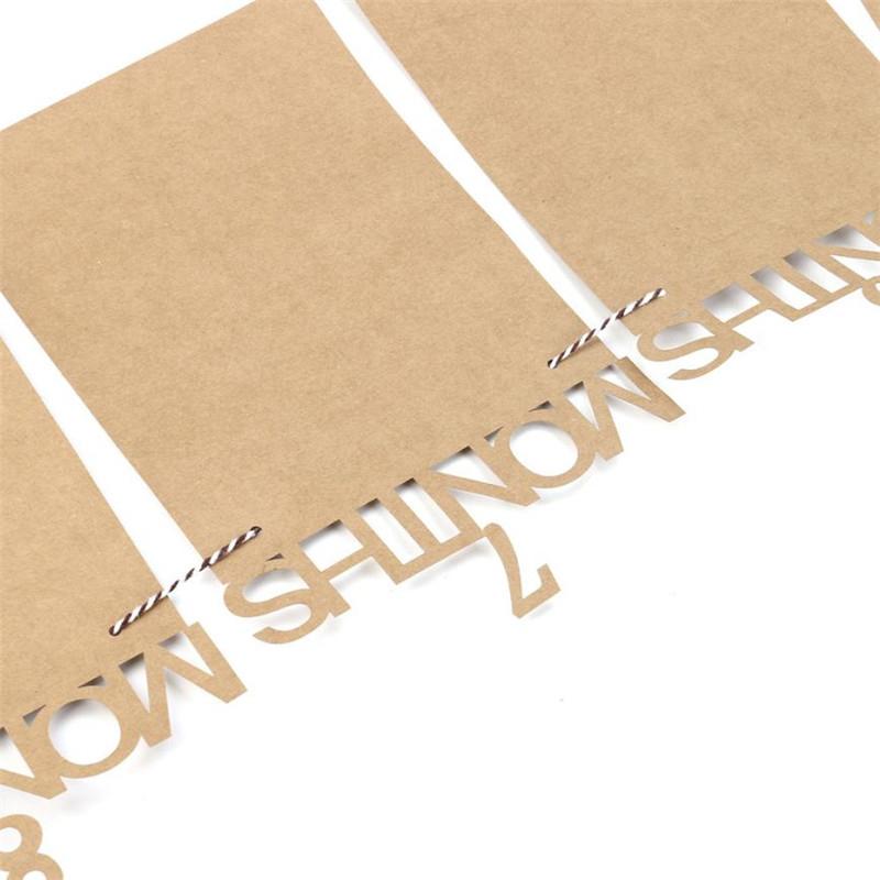 フォトガーランド ブラウン / 1歳 写真 誕生日 飾り付け ガーランド