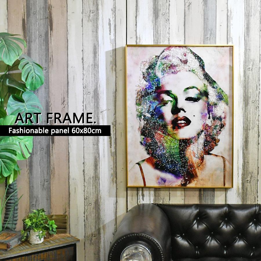 アートパネル 60×80 水晶絵調 NT201-2 マリリンモンロー 偉人 絵画