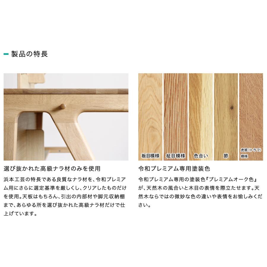 浜本工芸 学習デスク 令和プレミアムデスク 子供用勉強机 書斎 キッズ