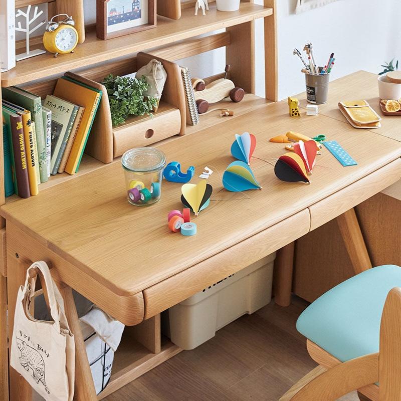 浜本工芸 学習デスク No.32 子供用勉強机 書斎 キッズ 天板拡張