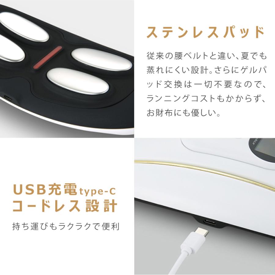 NIPLUX NIPLUX WAISTUPLUS EMS 腰を温めるグッズ 電気刺激 低周波 温熱
