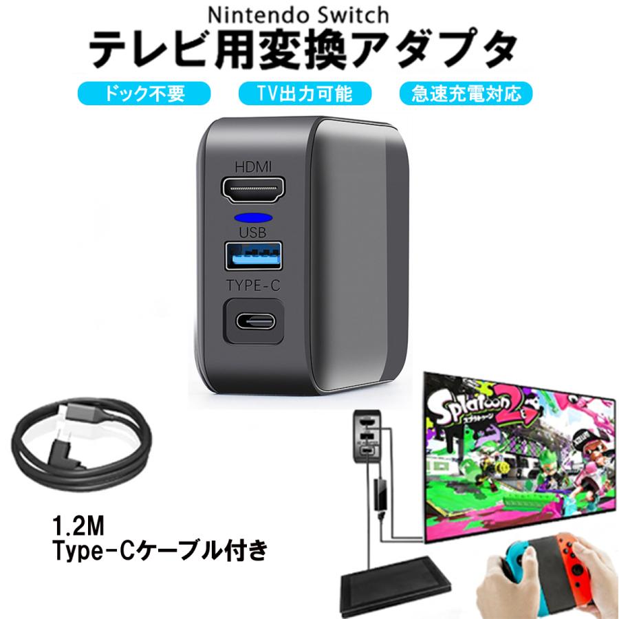 Nintendo Switch switchドック HDMI 変換アダプター ACアダプター Type