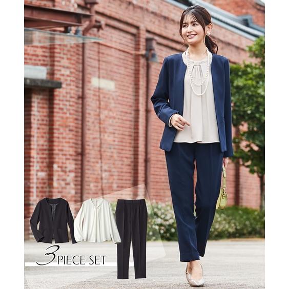 ニッセン（nissen） フォーマル 3点セット レディース 入学式 卒業式