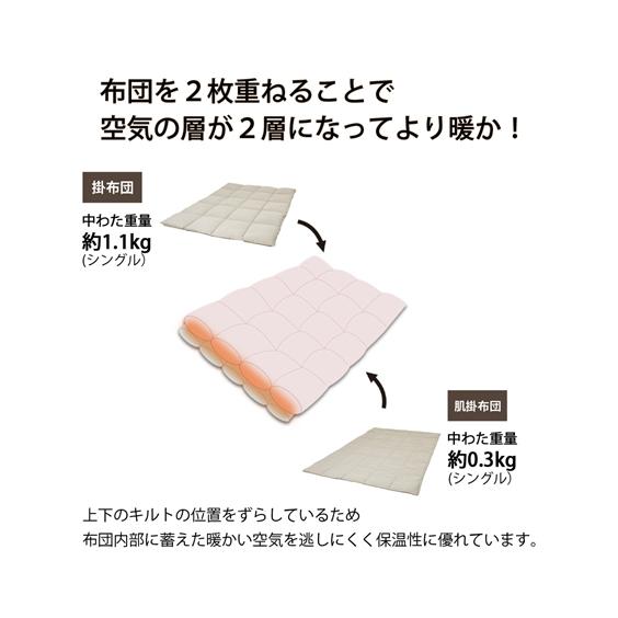ニッセン（nissen） 掛け布団 年中使える 洗える 防ダニ 抗菌防臭