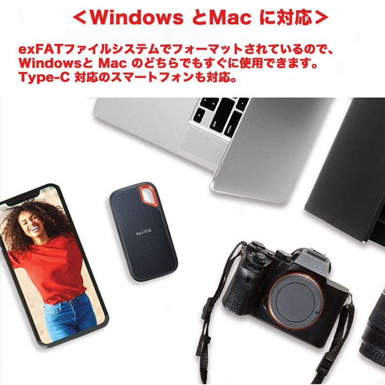 SanDisk（サンディスク） SanDisk SSD 外付け 2TB USB3.2Gen2 読出最大